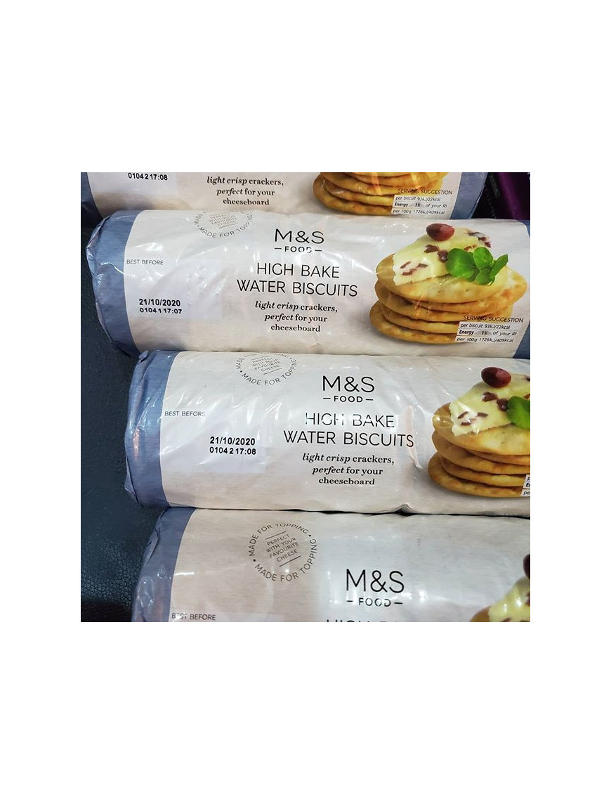 M&S HIGH BAKE WATER BISCUITS